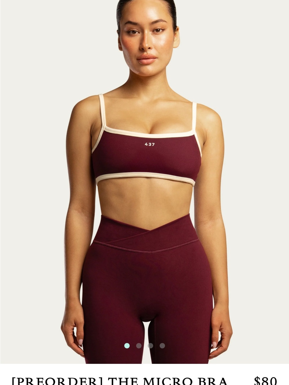 TWO ITEMS. 437 bra top and leggings.